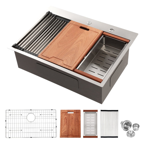 30 Drop Kitchen Sink - 30 x 22 x 10 Inch Kitchen Sink