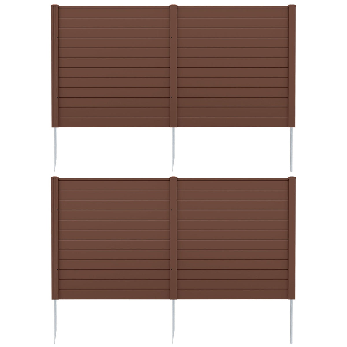 Outdoor Privacy Screen Panels 48x48 Inch 2-Panel Set