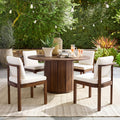 Acacia Wood Outdoor Dining Chair (Set of 4)