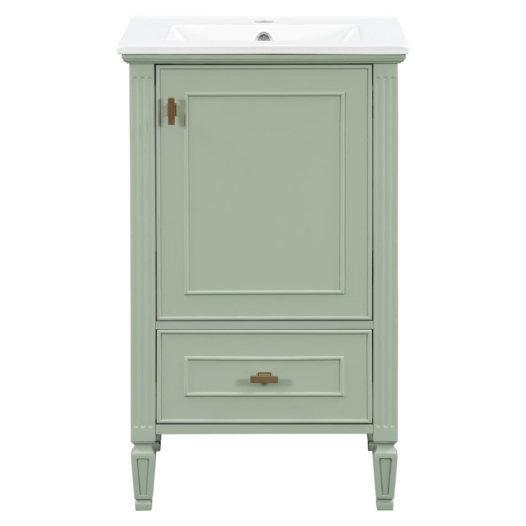 20" Bathroom Vanity with Ceramic Sink