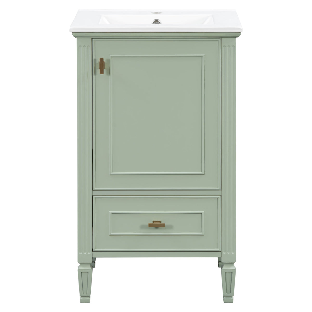 20" Bathroom Vanity with Ceramic Sink