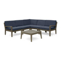 Grenada 5 Seater Acacia Wood Sectional Sofa Set