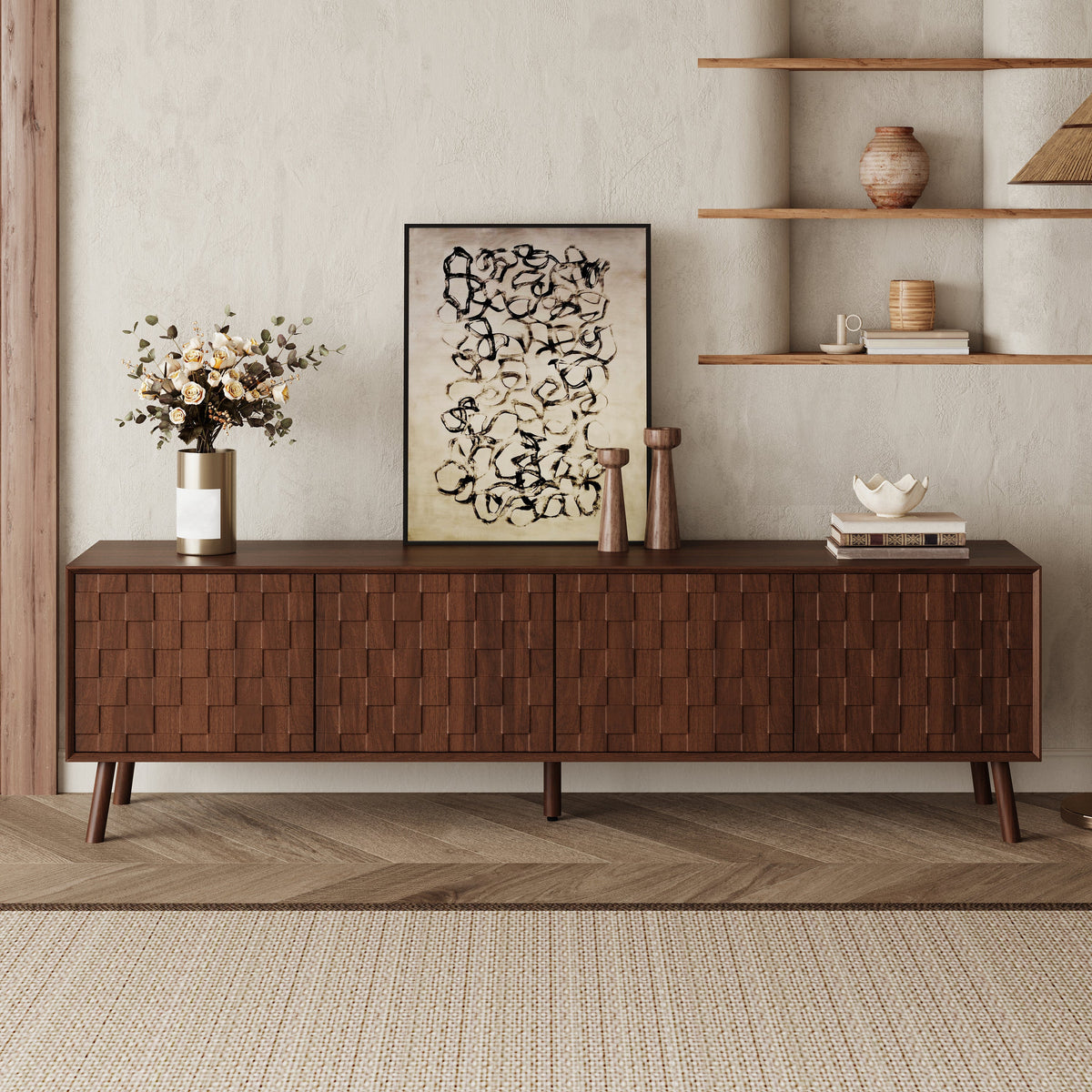 70-Inch Modern TV Stand for TVs up to 80 Inches