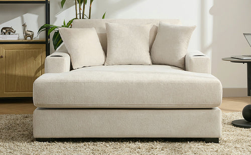 55" Oversized Chaise Lounger