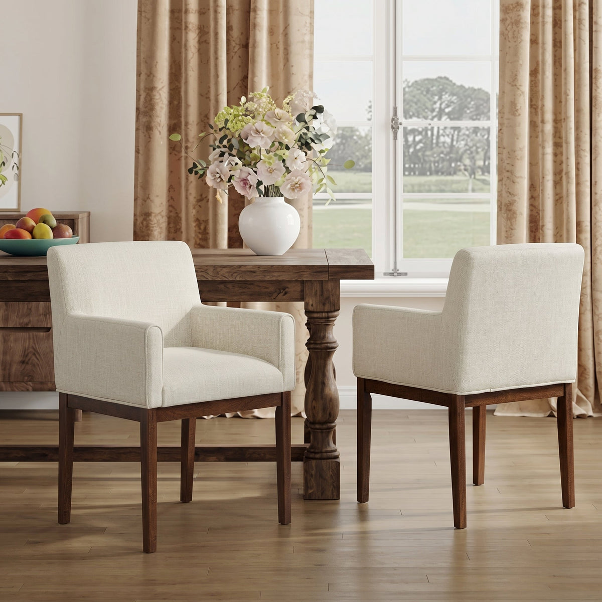 Modern Upholstered Dining Chair Set of 2