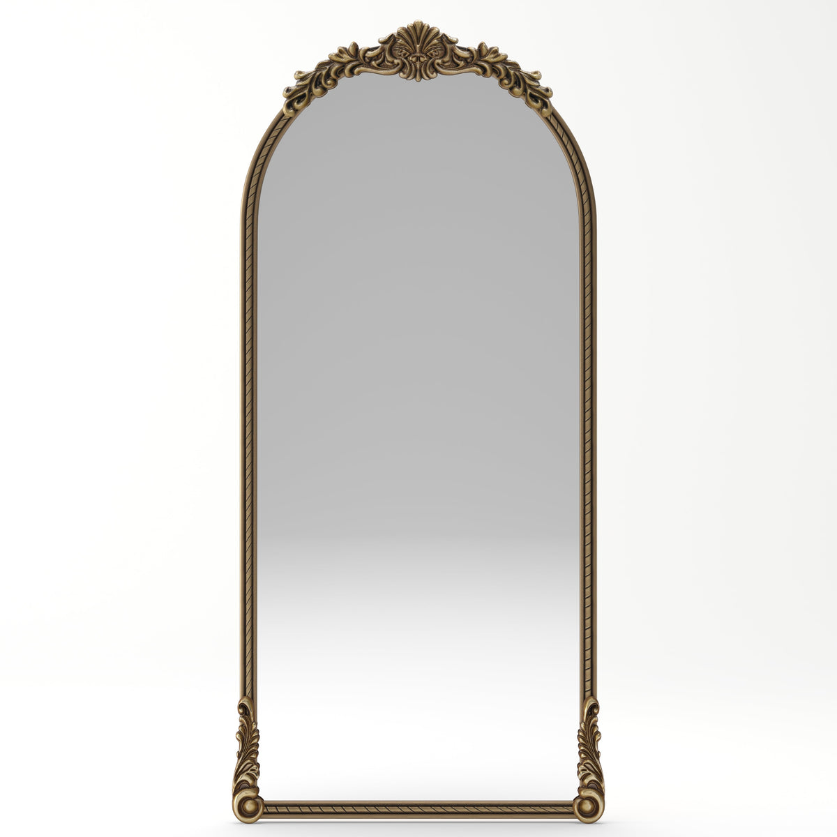 73.03" Arch Oval Vintage Relief Mirror