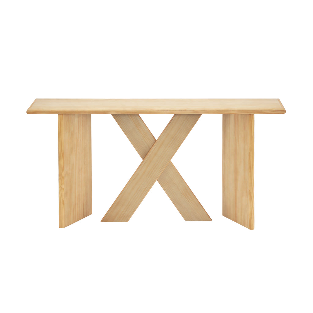 60.25" Minimalist Modern X-Frame Console Table