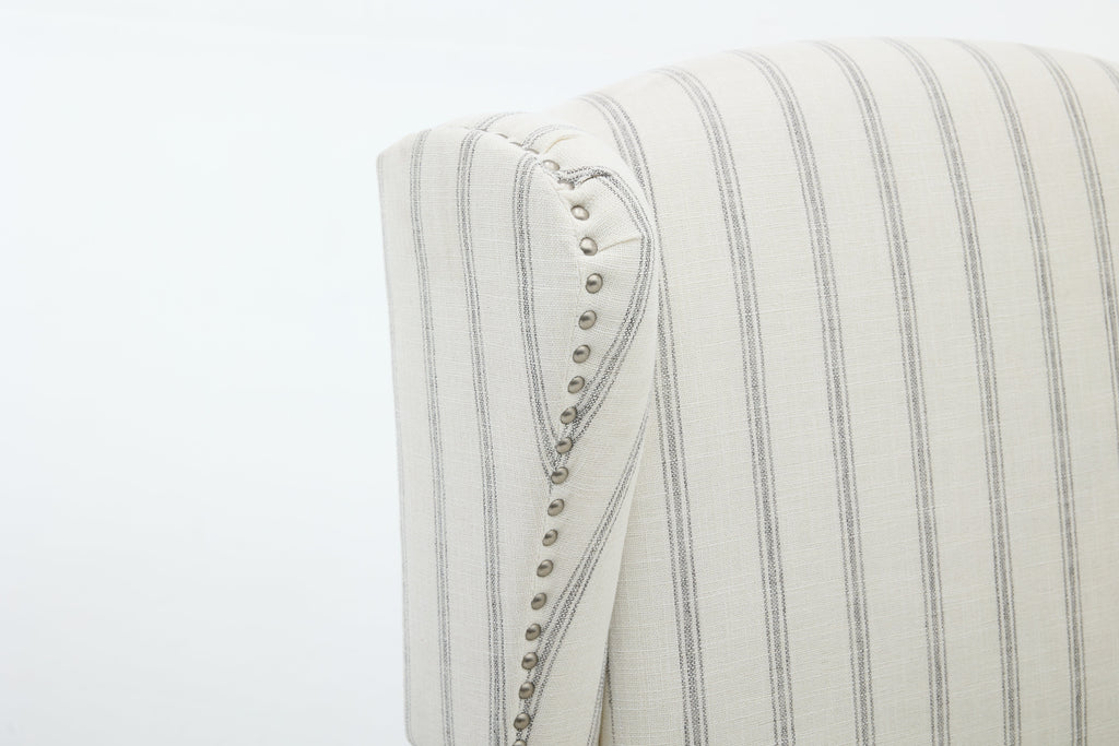 Modern Accent Chair with Retro Wood Legs