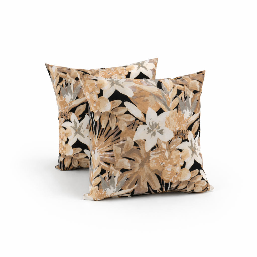 2 Pack Outdoor Throw Pillows - Waterproof & Fade-Resistant