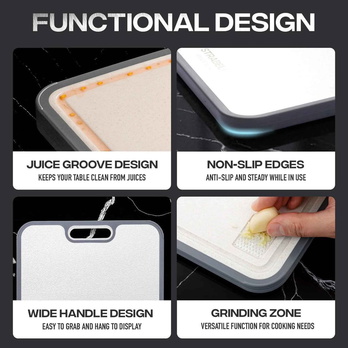 Titanium Cutting Board — Antibacterial, Scratch-Resistant