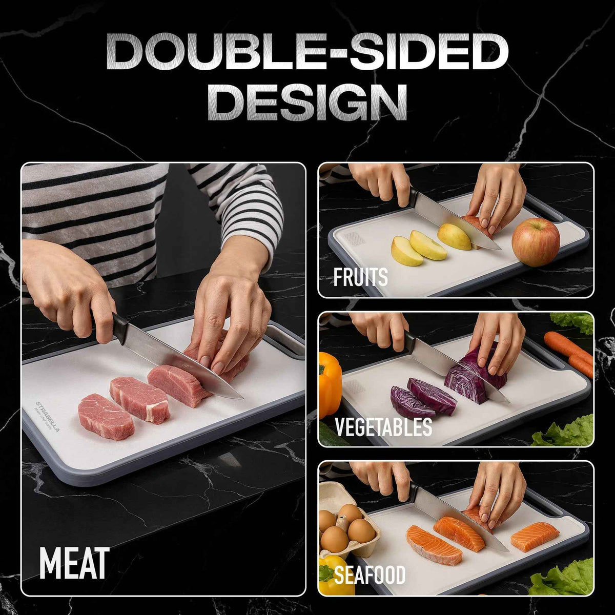 Titanium Cutting Board — Antibacterial, Scratch-Resistant