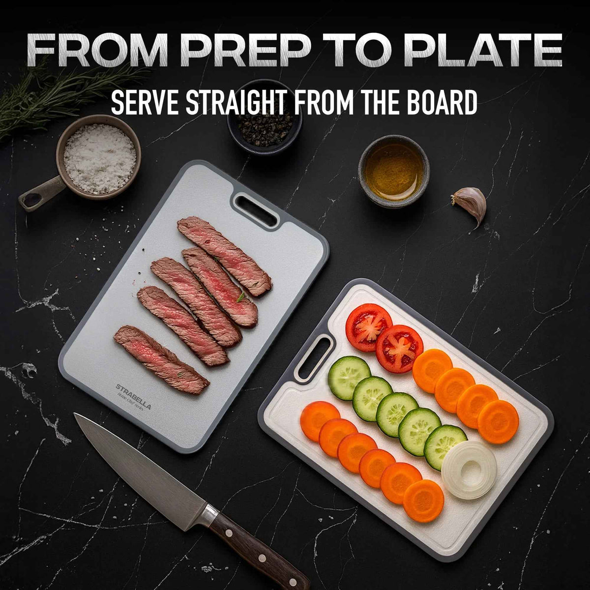 Titanium Cutting Board — Antibacterial, Scratch-Resistant