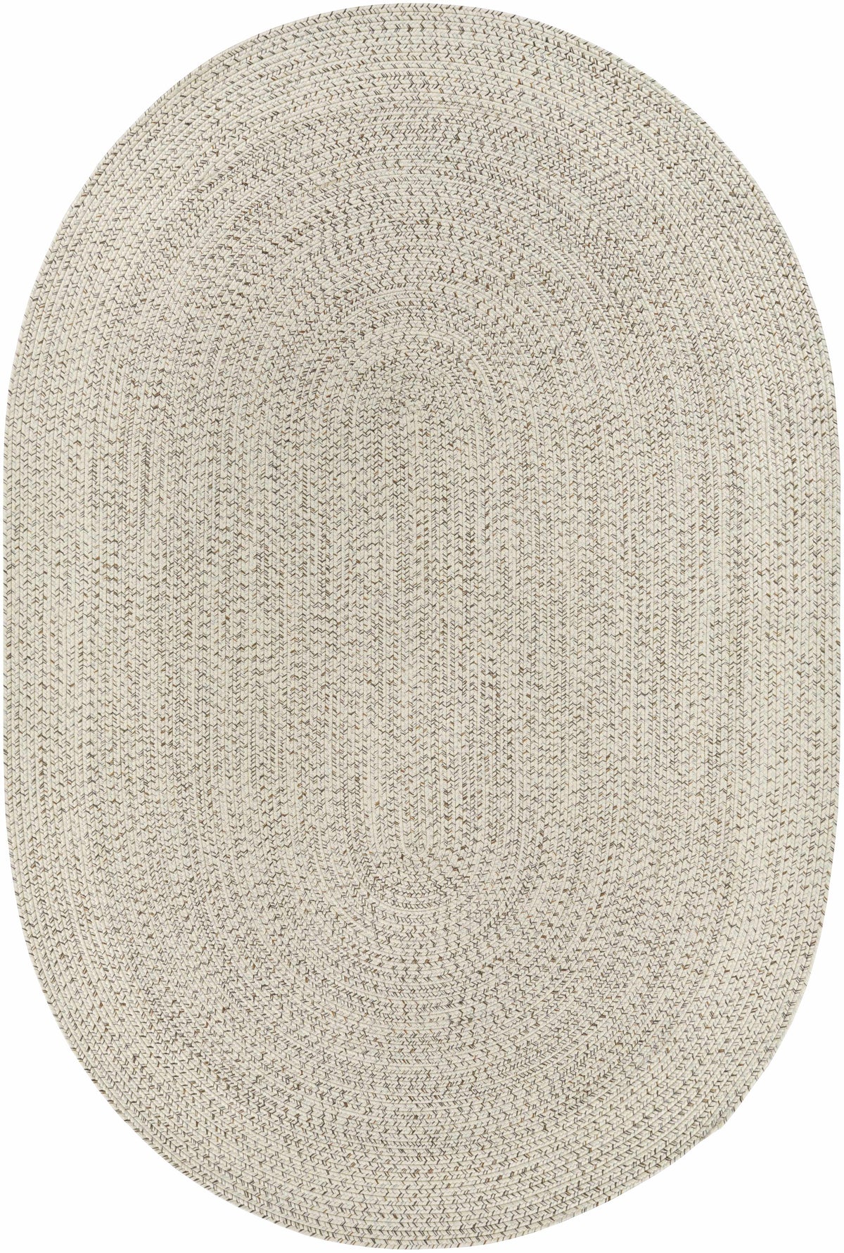 Beige Braided Faux Jute Outdoor Rug