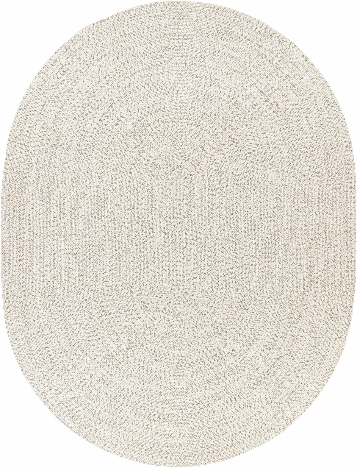 Beige Braided Faux Jute Outdoor Rug