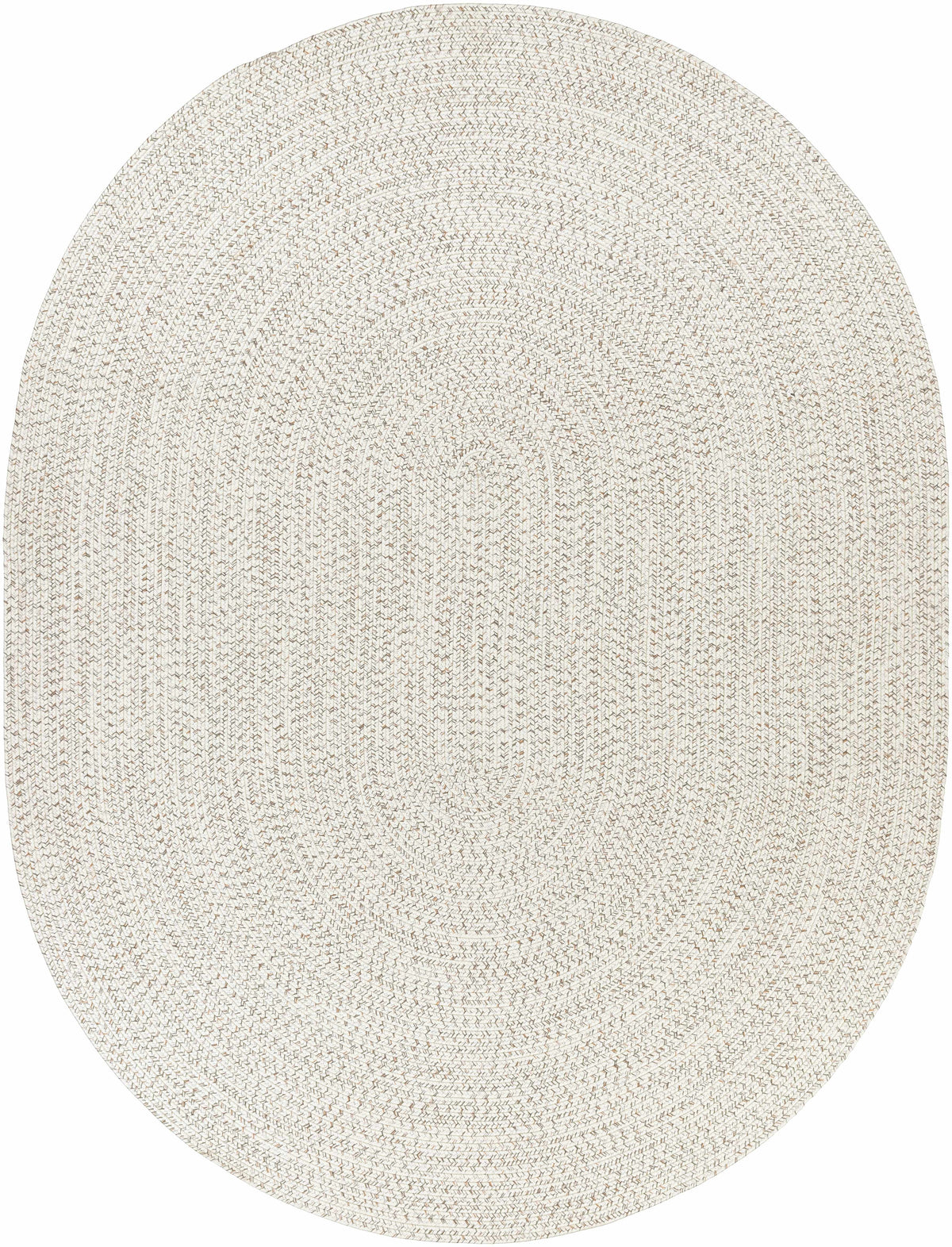 Beige Braided Faux Jute Outdoor Rug
