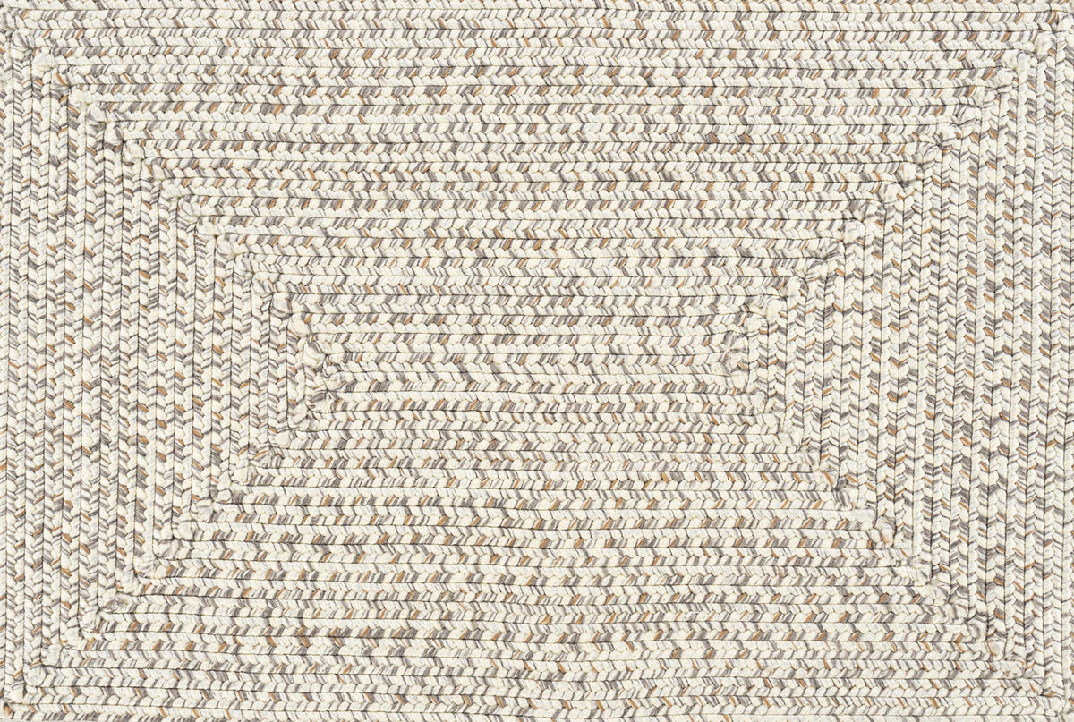 Beige Braided Faux Jute Outdoor Rug