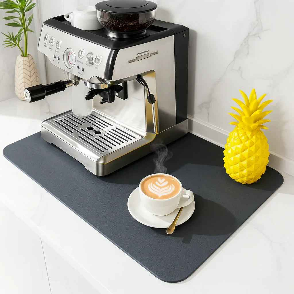 Coffee Bar Mat — Super Absorbent, Non-Slip