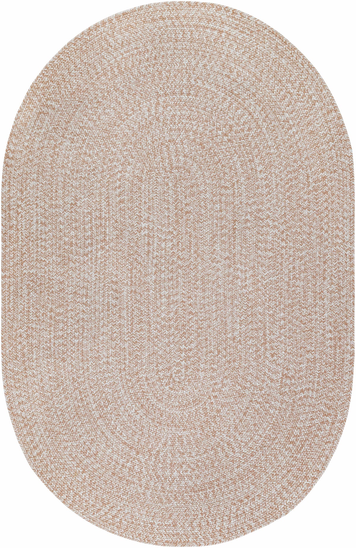 Cream Braided Faux Jute Outdoor Rug