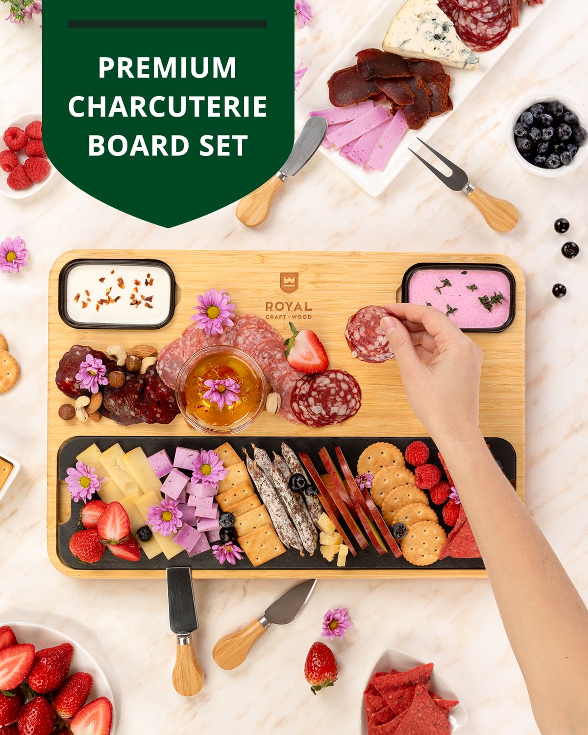 Cheese Board with Slate Plate