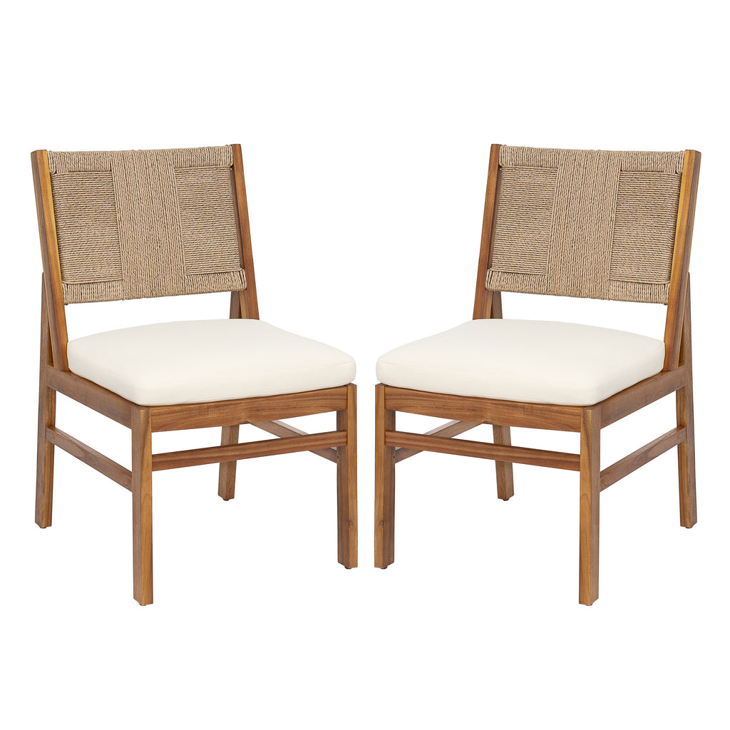 5-Piece Acacia Wood Outdoor Patio Dining Set