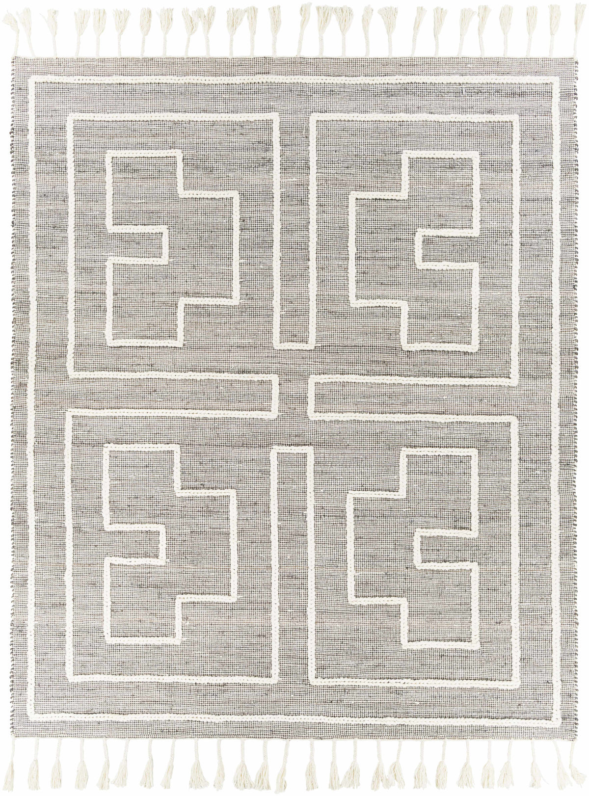 Azra Tasseled Jute&Wool Rug - Clearance