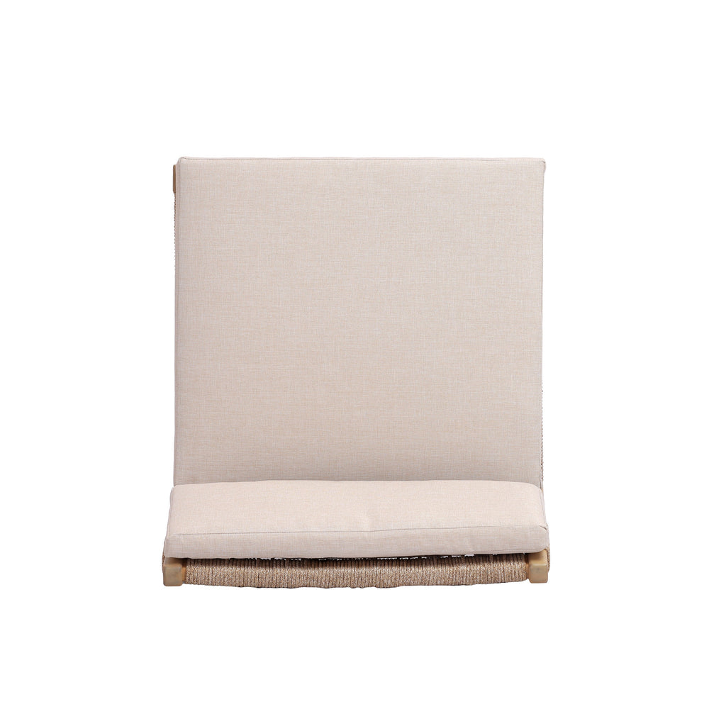 OMI Lounge Chair Acacia and Rope Design