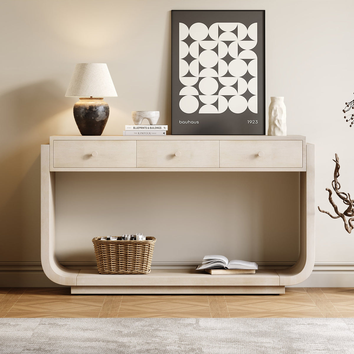 Antique-Style Console Table