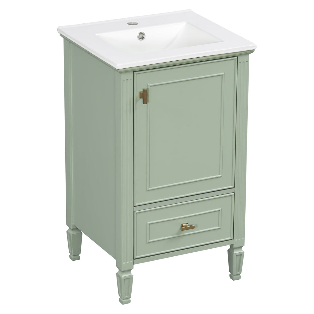 20" Bathroom Vanity with Ceramic Sink