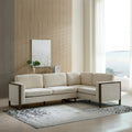 Otis 104 in. Square Arm 2-piece L Shaped Sectional Chenille Sofa