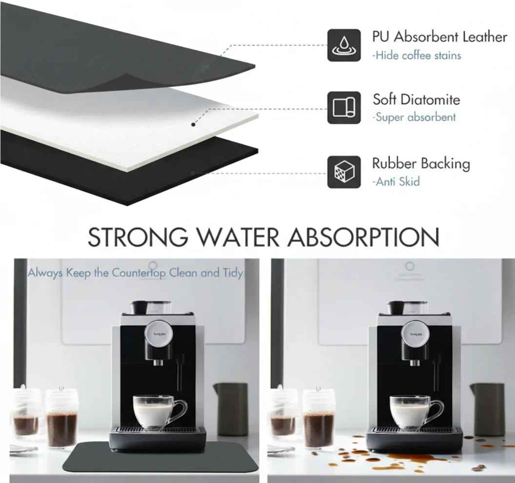 Coffee Bar Mat — Super Absorbent, Non-Slip