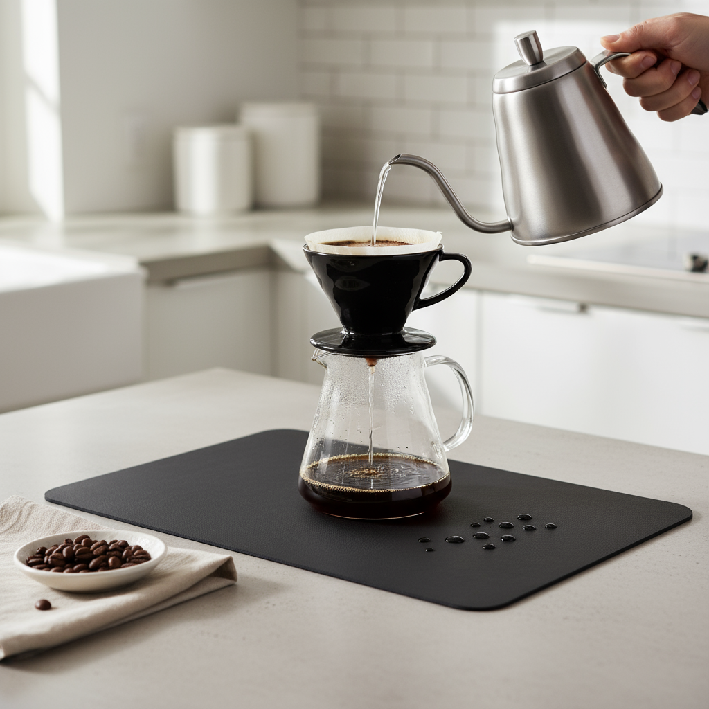 Coffee Bar Mat — Super Absorbent, Non-Slip