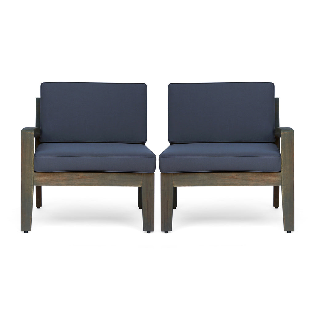 Grenada 5 Seater Acacia Wood Sectional Sofa Set