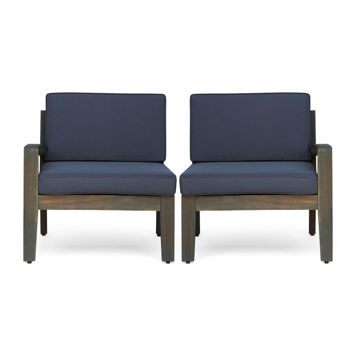 Grenada 5 Seater Acacia Wood Sectional Sofa Set